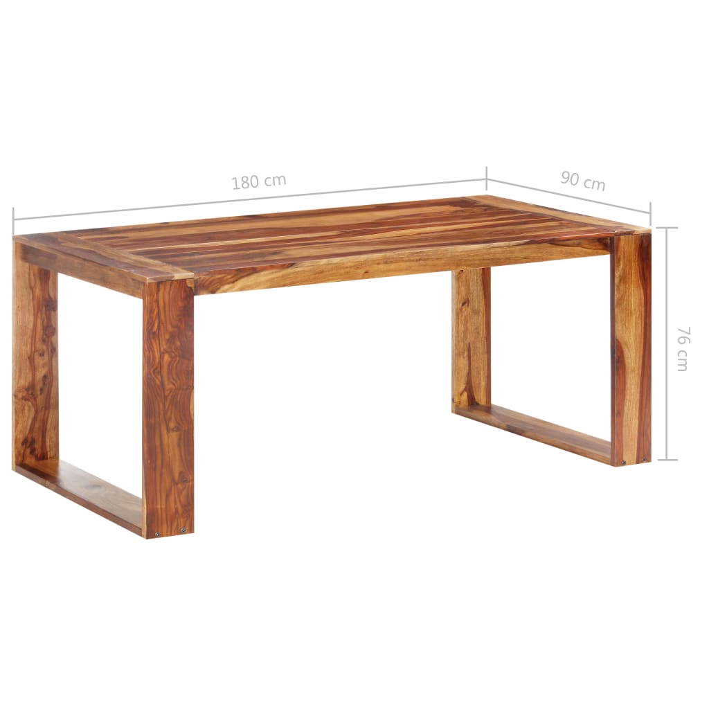 Dining Table 180x90x76 cm Solid Wood